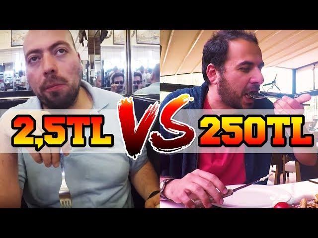 2,5 TL VS. 250 TL'lik Öğle Yemeği