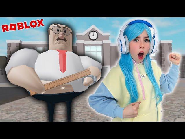 S'échapper de l'énorme PROFESSEUR dans Roblox !!! KIARA GAMER GIRL