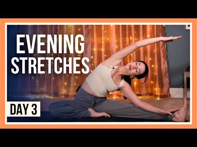 15 min Evening Yoga Class – Day #3 (YOGA STRETCHES BEFORE BED)