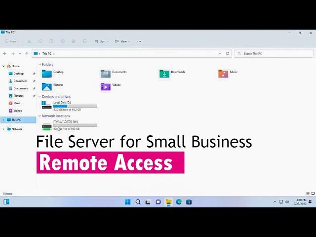 how to set up a file server for small business remote access