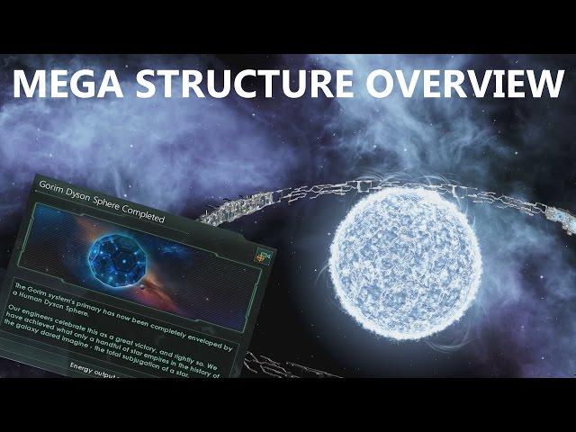 Stellaris - Megastructures Overview (Dysonspheres, Ringworlds, Science Nexus, Sentry Hub)