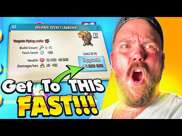 MAXIMUM LEVEL ROCKETS MELT EVERYTHING in SEASON 62!  // Boom Beach Warships