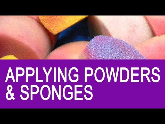 Free face painting classes - Applying powders and sponging