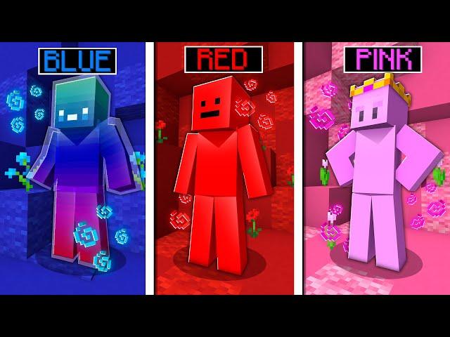 Minecraft Manhunt, But Our Color Buffs Us