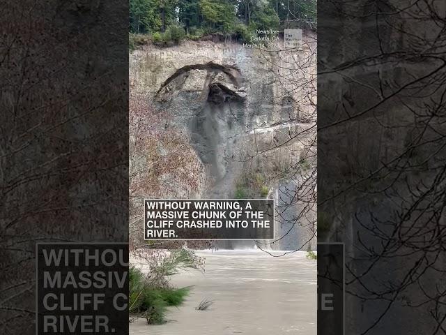 California cliff collapses, and then the video gets even wilder | #shorts #newvideo #subscribe