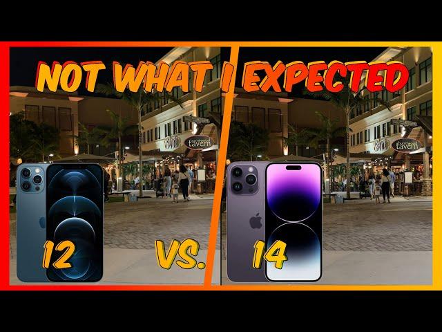 iPhone 12 Pro Max vs iPhone 14 Pro Max  | 4K Camera Comparison | Day & Night footage #iphonecamera