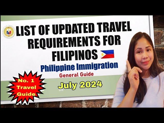 Philippine Immigration Latest Requirements For Filipino Travelling Abroad 2024