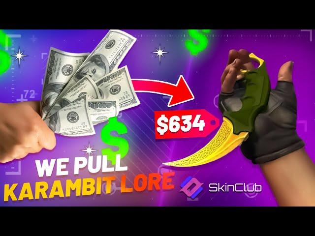 SKINCLUB WE PULLED LEGENDARY KNIFE | Skinclub Promo Code 2024