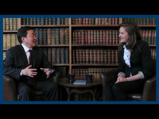 Tsakhiagiin Elbegdorj | Interview | Oxford Union