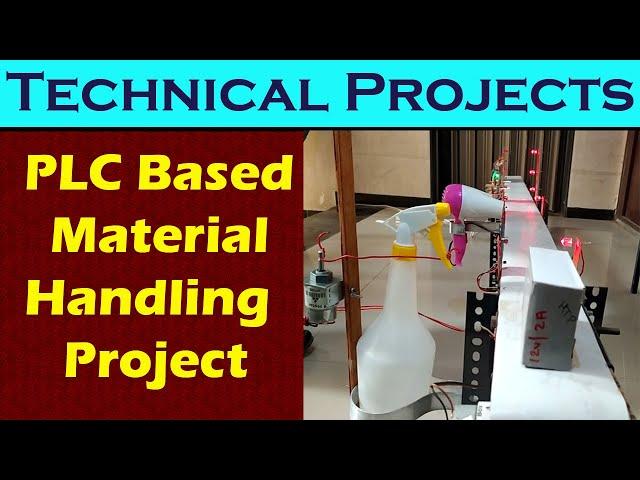 PLC based material handling system | Top Engineering Projects | diploma project | 2021 projects