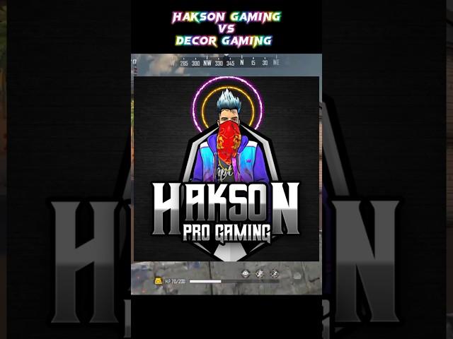 Decor gaming  VS  Hakson pro gaming  Shayari BATTLE #freefiremax