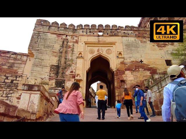 4K Walk Jodhpur "Blue City" | Exploring Mehrangarh Fort - Rajasthan Tour