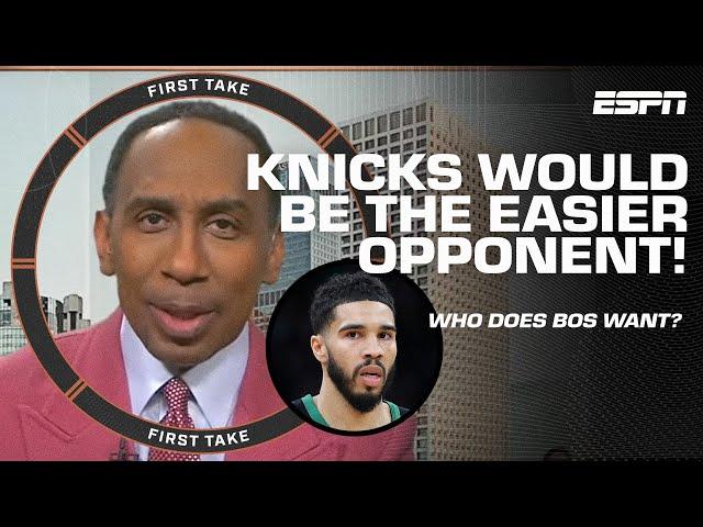 Boston advances to ECF  Should Celtics prefer KNICKS or PACERS in next round? | First Take