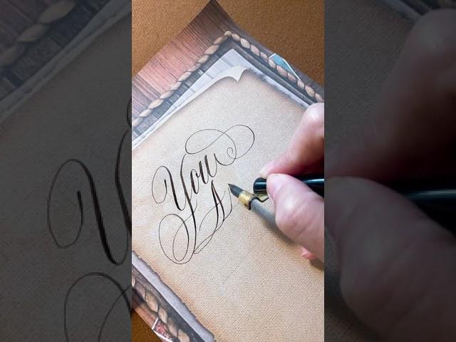 Write With Me | You Are Sweet |Calligraphy Copperplate Script