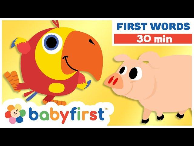 Toddler Learning Video | Color Crew & Larry Surprise Eggs | Farm Animals & Games for Kids |BabyFirst