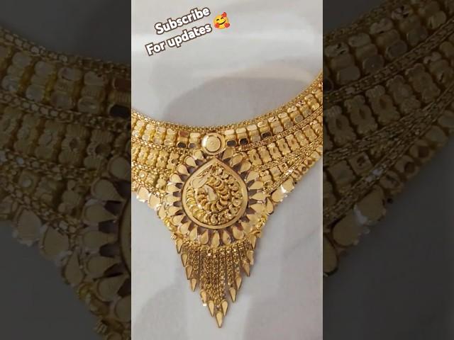 Gold Necklace Midium Weight Letest Women's Jewellery Design #necklace #trend #explore #reels #shorts