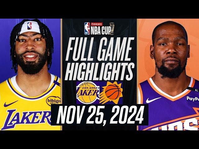 LAKERS vs SUNS FULL GAME HIGHLIGHTS | November 25, 2024 | Emirates NBA Cup  Full Highlights 2K25