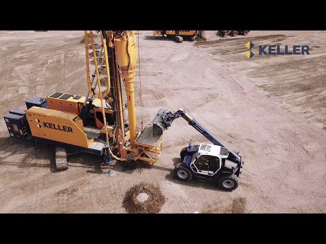 Keller Funderingstechnieken - Grondverbetering Distributiecentrum Evergem