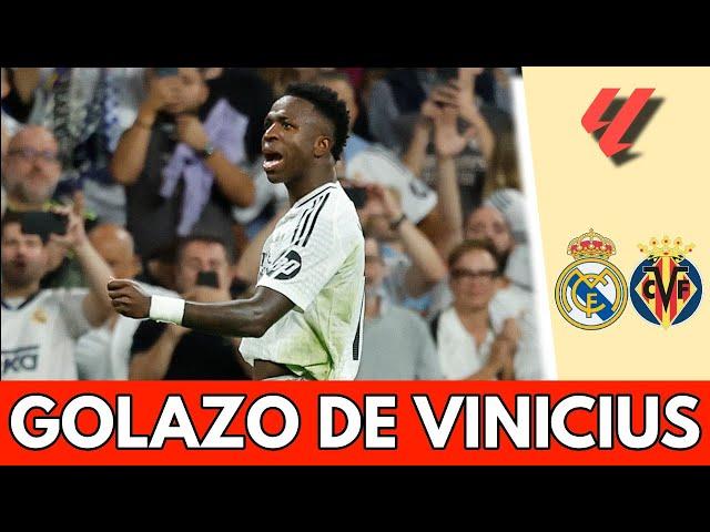 GOLAZO DE VINICIUS pone el 2-0 del REAL MADRID vs VILLARREAL que hace estallar el BERNABÉU | La Liga