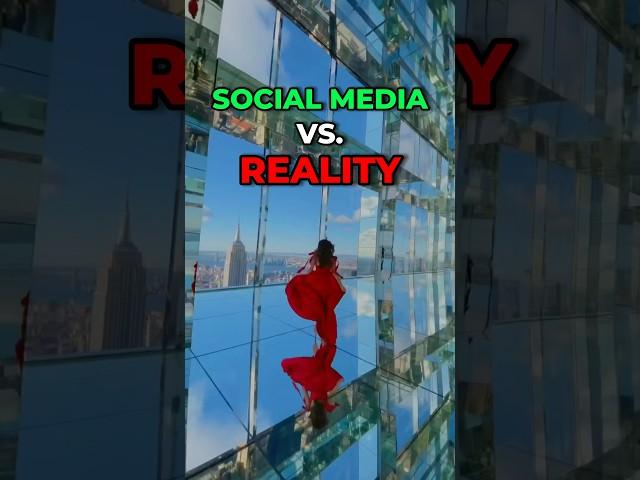 SOCIAL MEDIA VS. REALITY (shocking)  #travel #shorts #socialmedia #reality