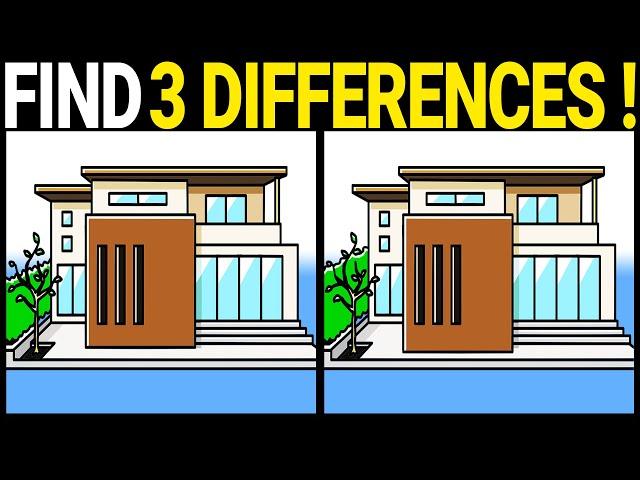  Spot the Difference Game | 3 Different Spots in 90 Seconds 《Hard Level》