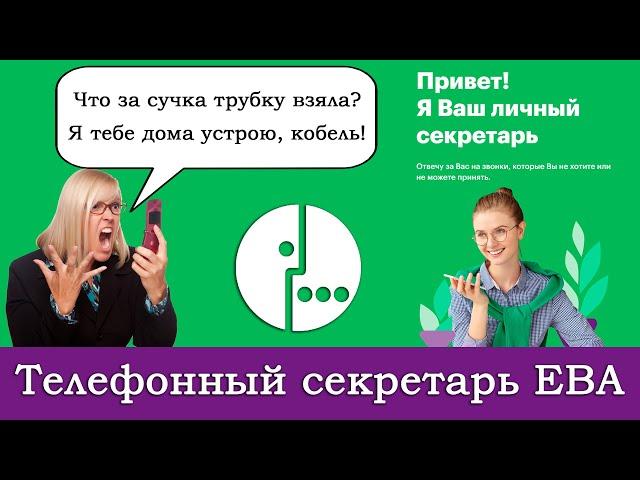 ЕВА от Мегафона. Телефонный секретарь / Голосовой ассистент / Умный автоответчик. Как подключить?