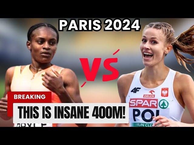 Nickisha Pryce Battles Natalia Kaczmarek || Women’s 400 Meters – 2024 Paris Olympics