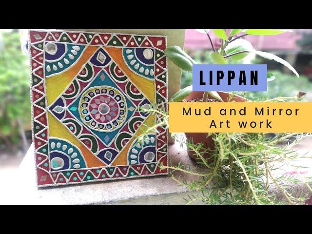 DIY|Lippan Art| Mud and Mirror Art work | Stepwise tutorial|