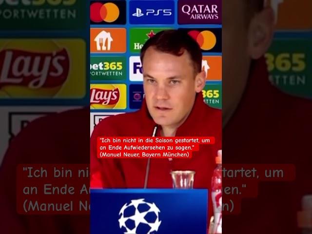 Manuel Neuer denkt überhaupt nicht ans Aufhören #neuer #fcbayern #fcb #championsleague #bundesliga