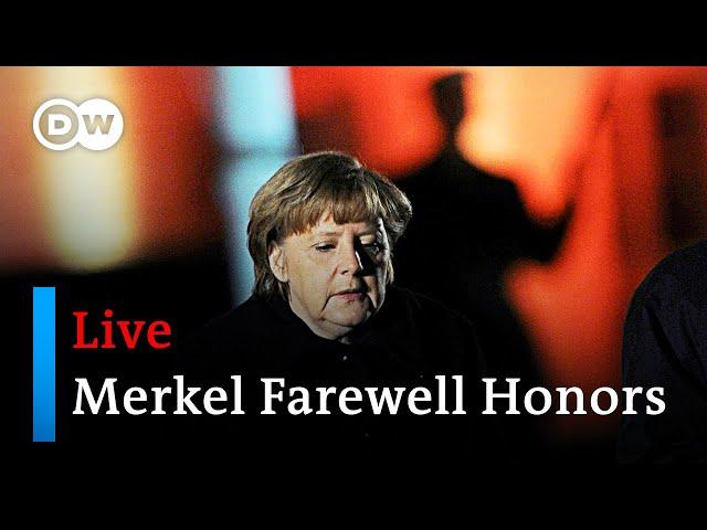 Watch live: Farewell honors for Angela Merkel - live coverage from the ceremony in Berlin