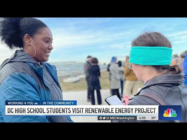 DC High School Students Visit Renewable Energy Project | NBC4 Washington