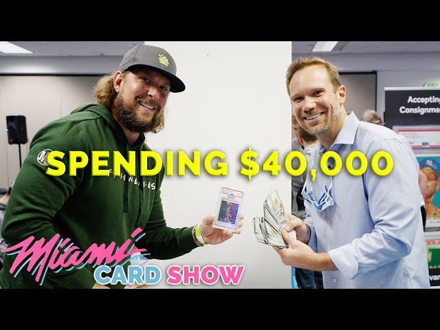 Spending $40,000 at the Miami Card Show!!  (PART 1)