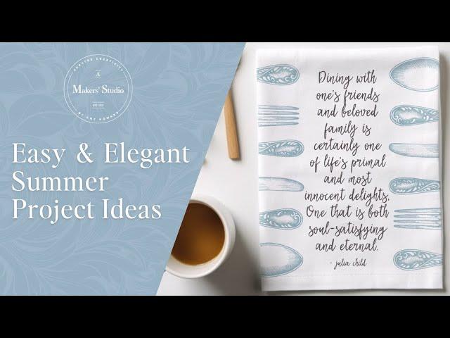 Create Elegant Summer Entertaining Décor with A Makers Studio Stencils