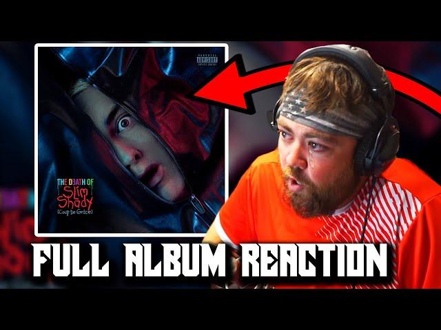 RAPPER REACTS to Eminem - The Death of Slim Shady FULL ALBUM