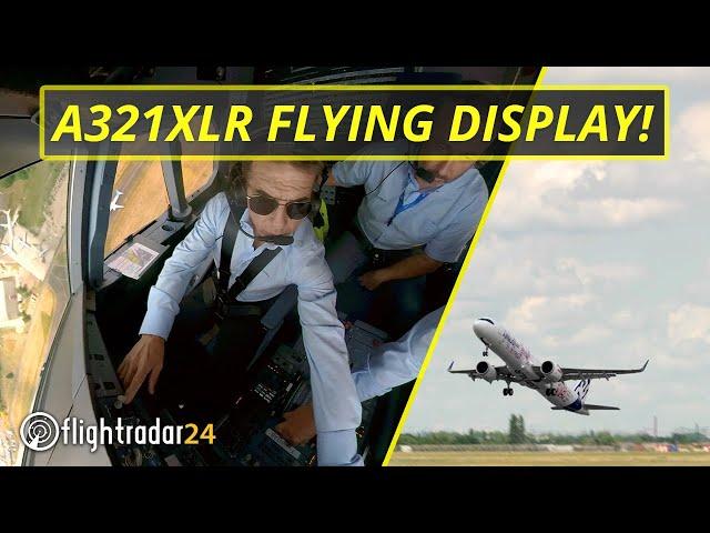 EXCLUSIVE Paris Airshow A321XLR flying display | Watch from cockpit & the ground!