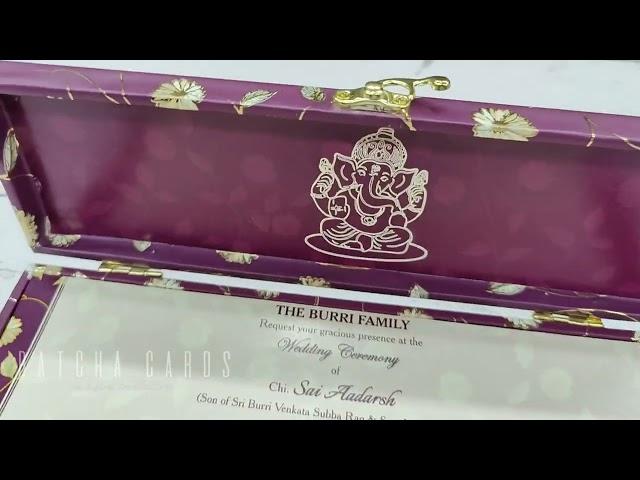 Exclusive wedding Invitation box