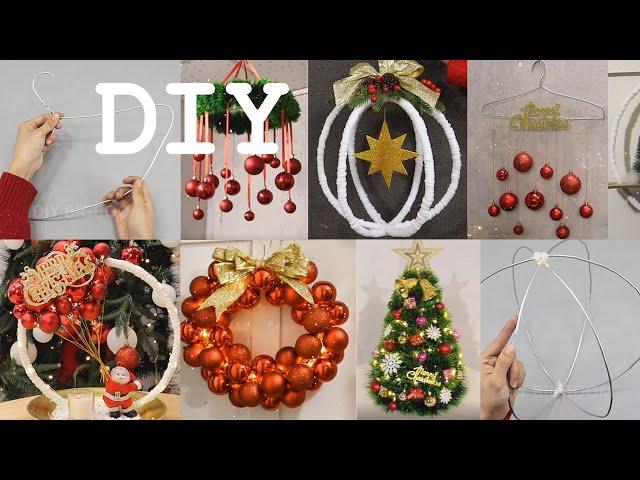 11 Easy Diy Christmas Decoration Ideas with Cloth Hanger | 2024