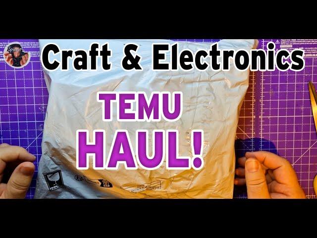 Electronics, motors, crafting supplies and other junk in a TEMU HAUL !