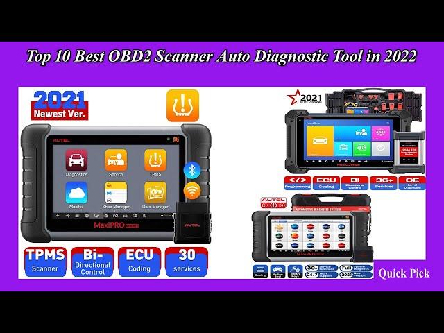 Top 10 Best OBD2 Scanner Auto Diagnostic Tool in 2022