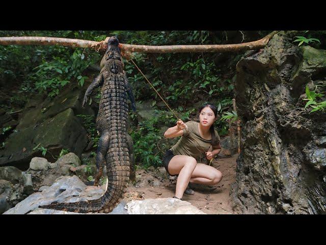 skills, crocodile trap, stream fishing, survival alone