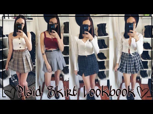 Plaid Skirt Lookbook  6 Grunge Looks // Fashionlin