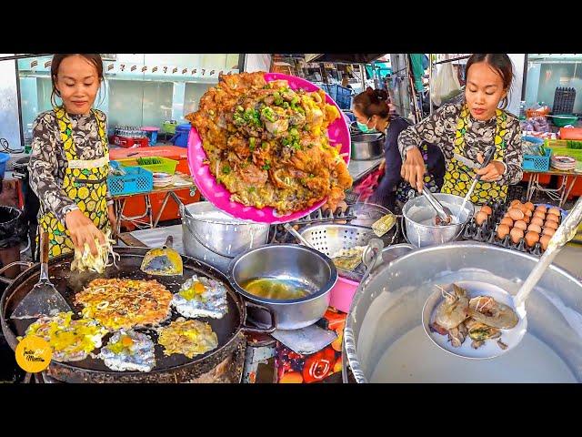 Biggest Oyster Sea Food Omelette Making In Bangkok l Bangkok Street Food