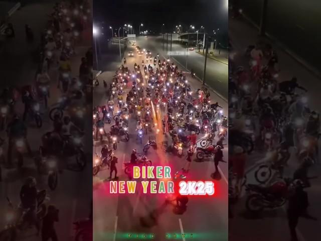 Biker New Year  2025 #2025 #new #newyear #reels #bike #rider #shorts #short #shortvideo #love #uk