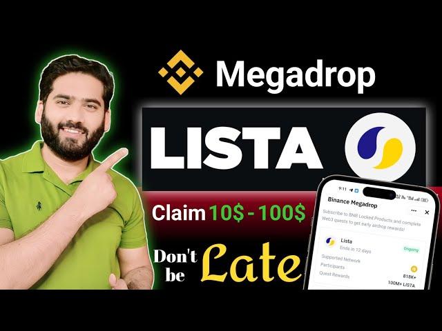 Binance Megadrop Lista | Earn Free Lista Coins before launching