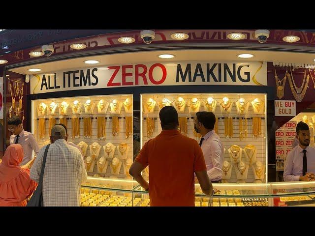 22K NEW Gold Jewellery at ZERO making charges | Full year | Dubai | Gold shopping |Deira Gold Souq