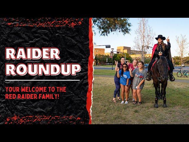 Welcome to the Red Raider Family | Programs & Events | Texas Tech Student Engagement