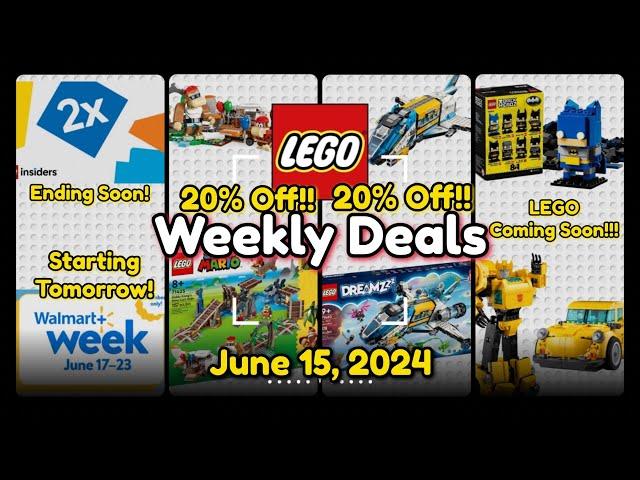 Weekly LEGO Deals!! Happy Father's Day with LEGO Deals and the LEGO Coming Soon!!