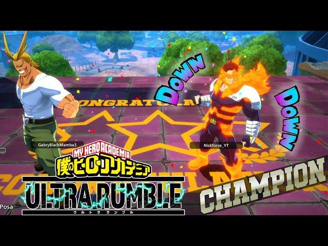 ENDEAVOR AND ALL MIGHT TEAM ! GAMEPLAY MY HERO ULTRA RUMBLE