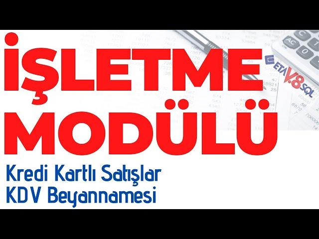 ETASQL-V8 İŞLETME DEFTERİ  (2020) EĞİTİM SETİ #2