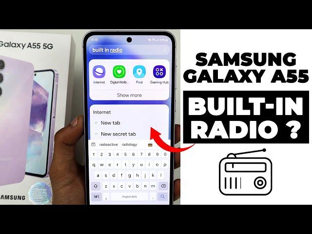 Does Samsung A55 5G Have Built-in Radio?